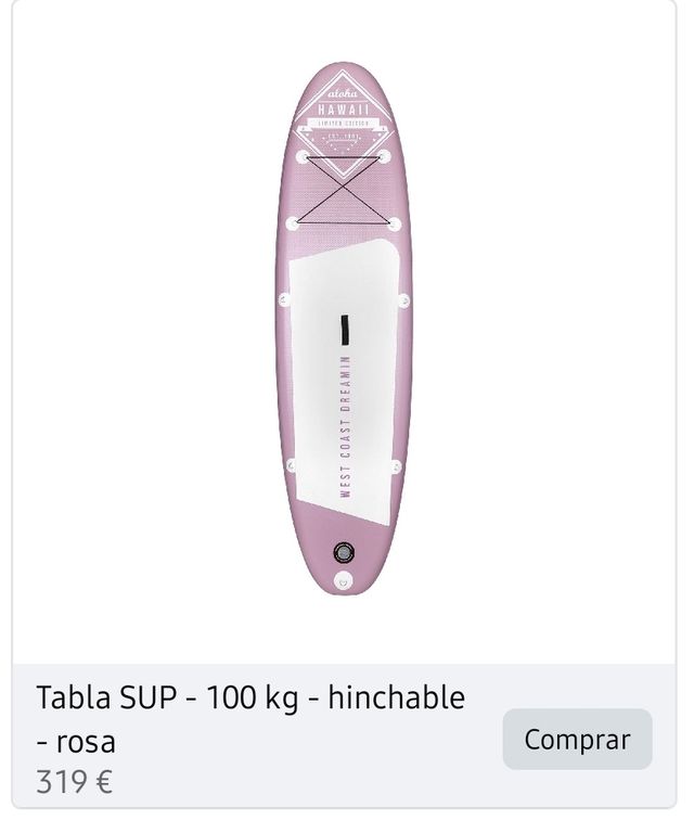 Tabla paddle surf