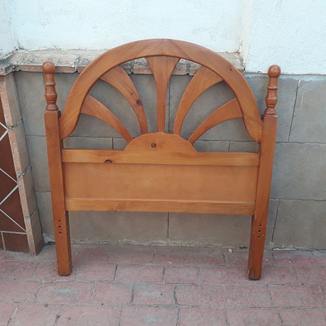 Cama cabecero ancho 1 m