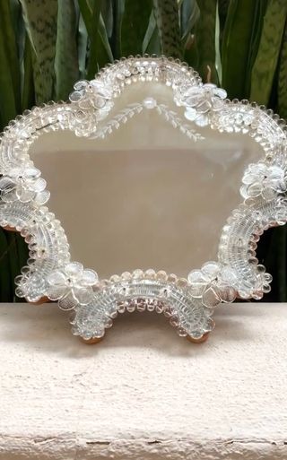 ESPEJO VENECIANO. CRISTAL MURANO.
