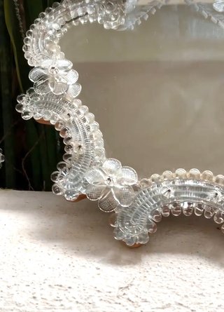 ESPEJO VENECIANO. CRISTAL MURANO.