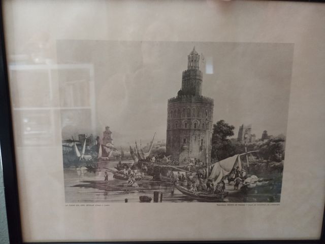 PAREJA DE LAMINAS ENMARCADAS