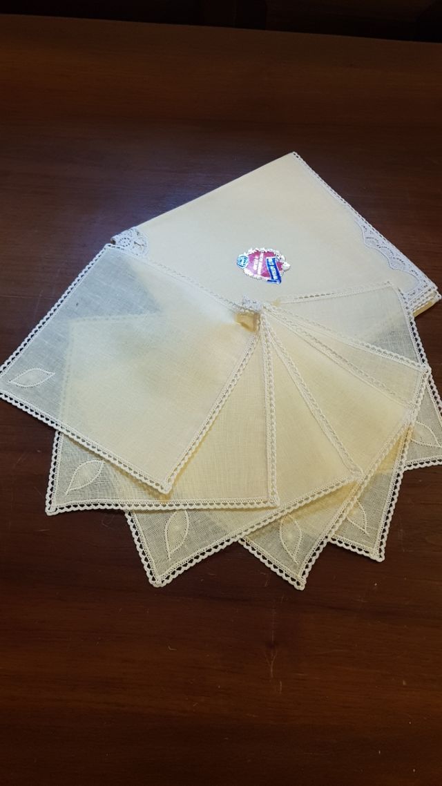 set pizzo Burano Milly Artigiana nuovo