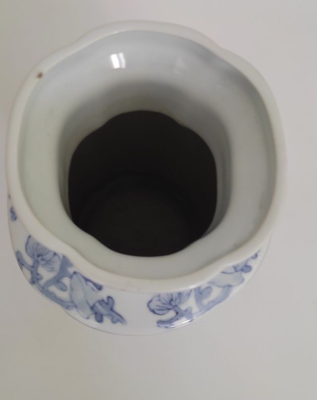 Jarrón alto vintage cerámica