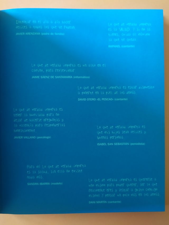 Lo que de verdad importa