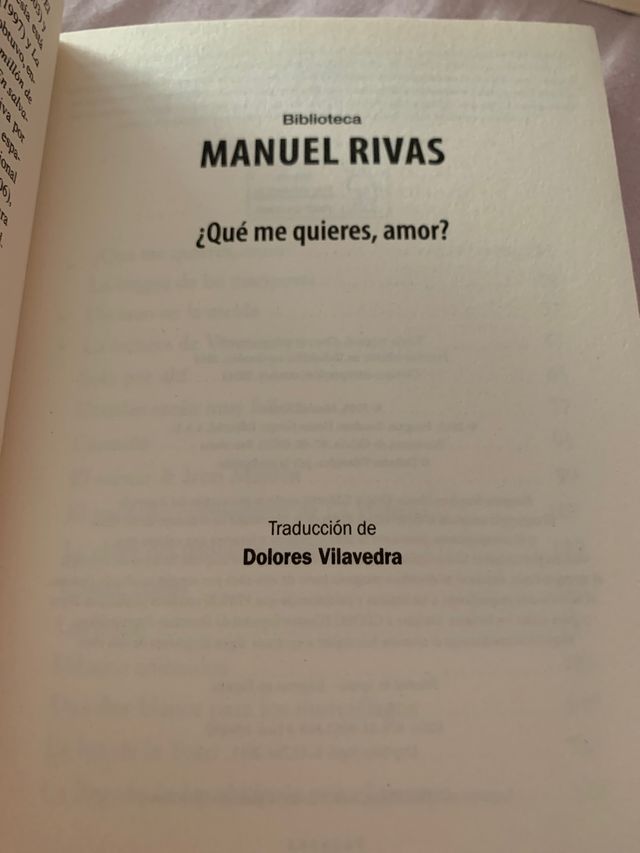 Qué me quieres, amor?