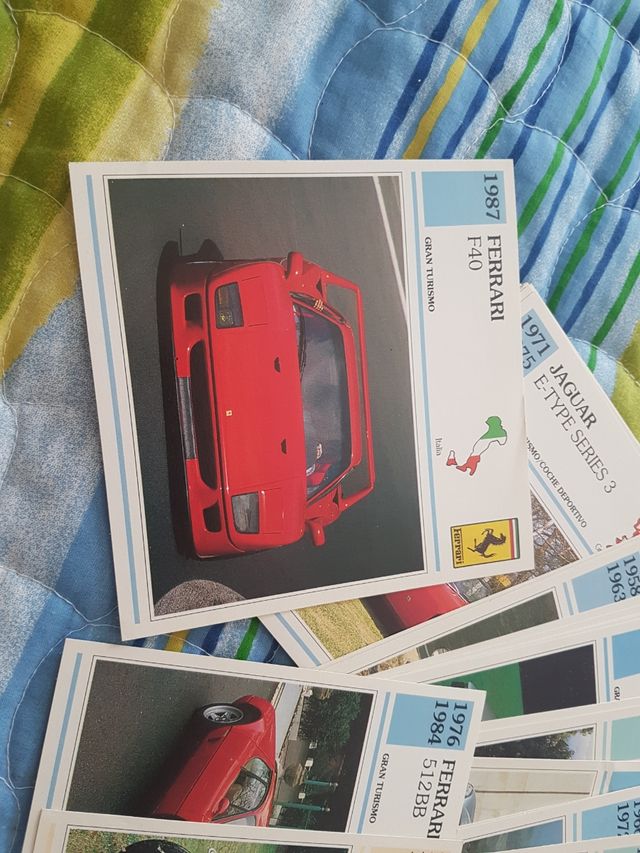 TARJETAS AUTOS DE COLECCION