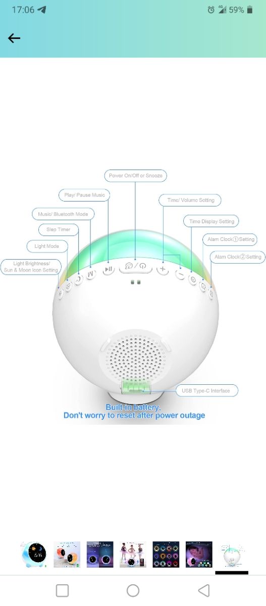 Reloj despertador bluetooth niños