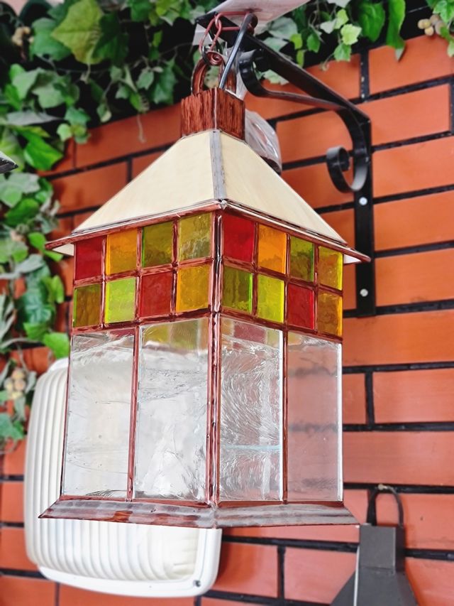 Lámpara colgante de cristal