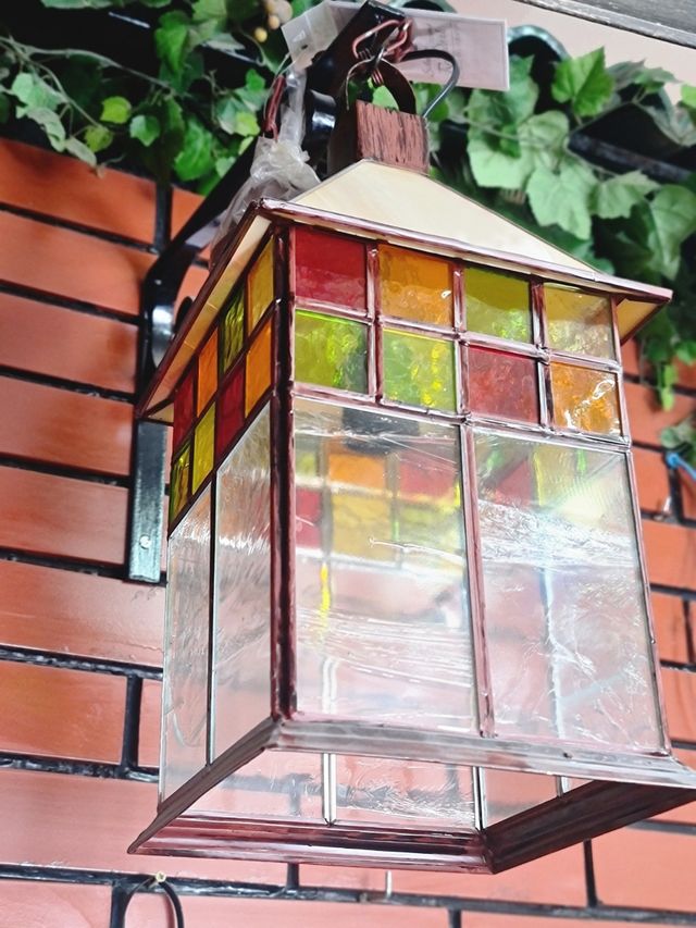 Lámpara colgante de cristal