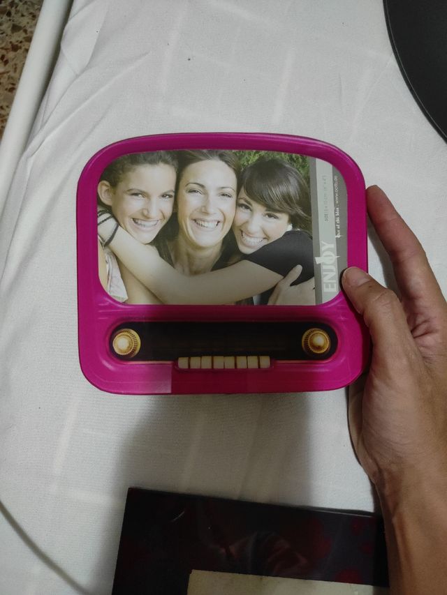 marco de fotos de tele vintage