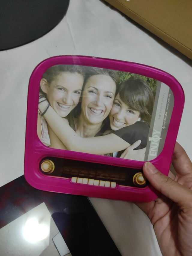 marco de fotos de tele vintage