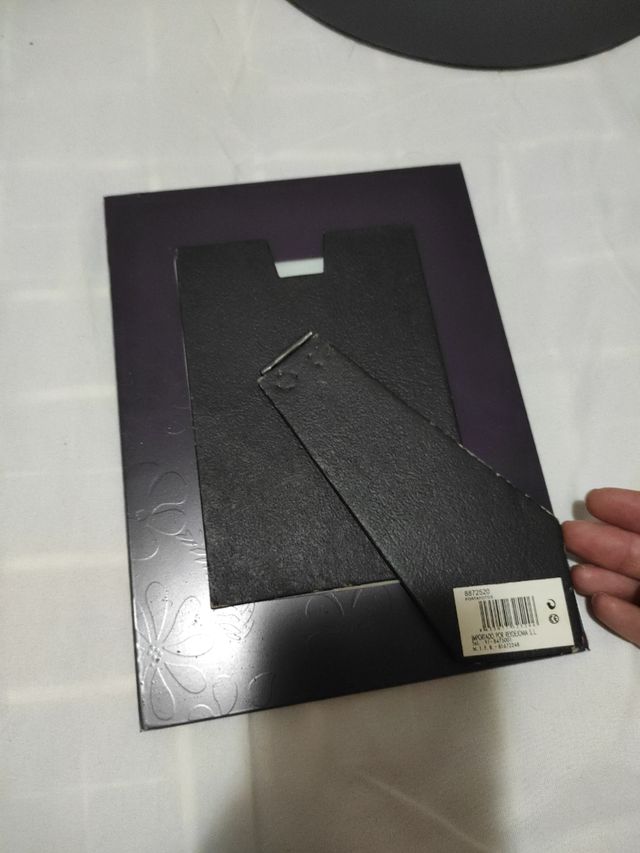 marco de fotos de cristal