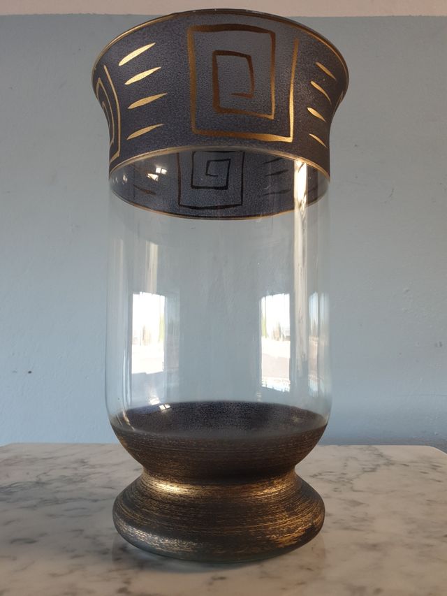 jarrón vintage cristal