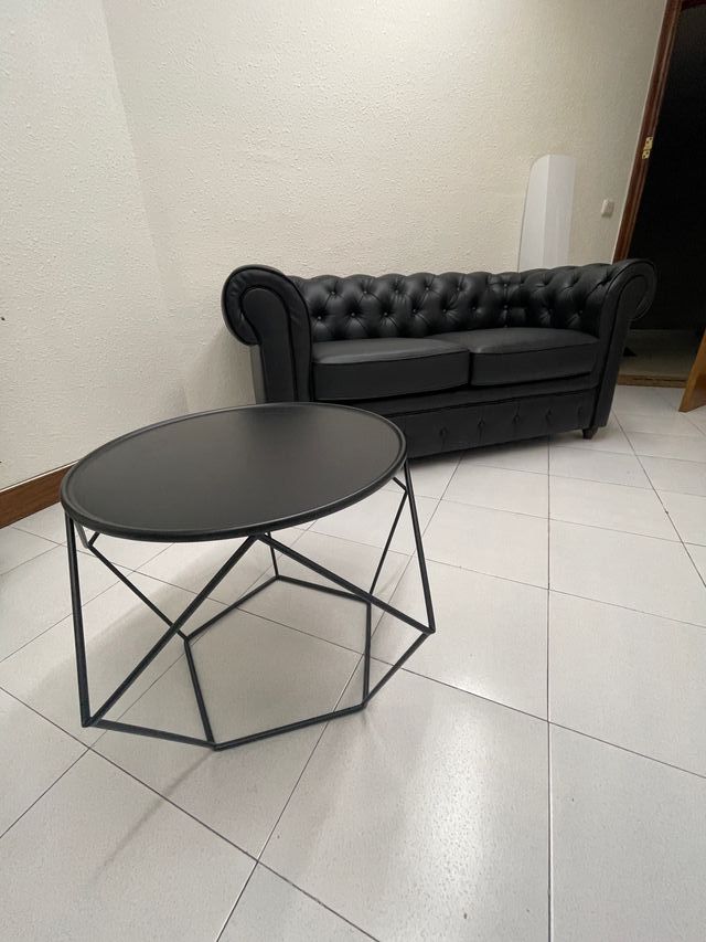 Mesa baja metal negra Maisons du Monde