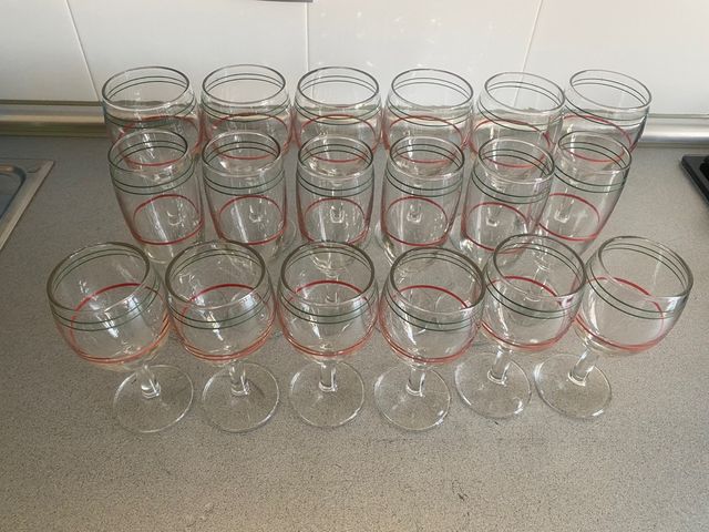 Colección de copas de Cristal vintage