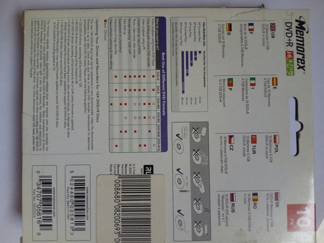 DVD+R (DVD vírgenes para grabar)