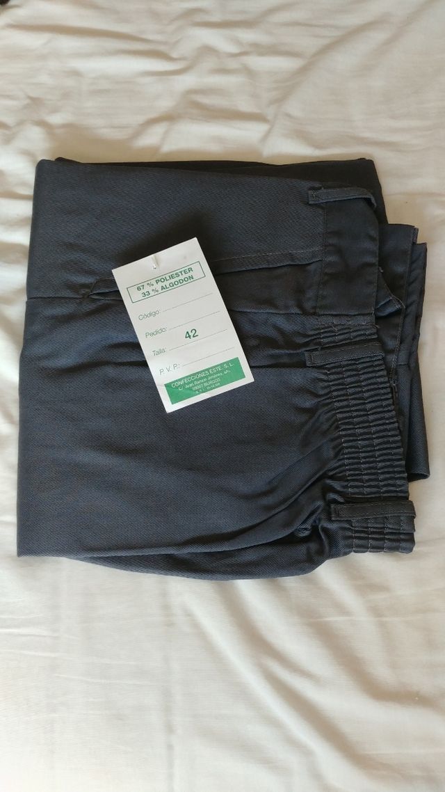 Pantalón de trabajo gris T 42 