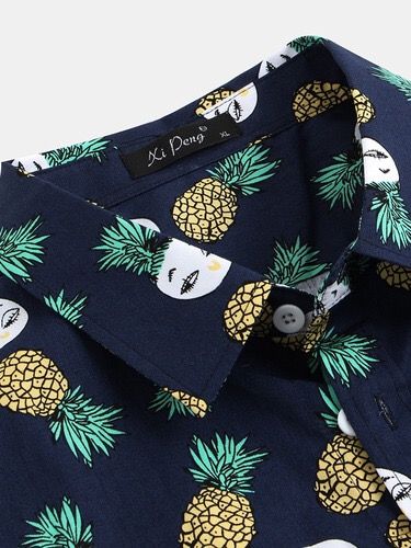 Camisas Informales Transpirables Con Estampado