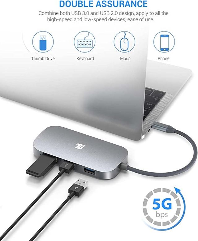 Hub USB C 9 Puertos USB C 4K SIN ESTRENAR