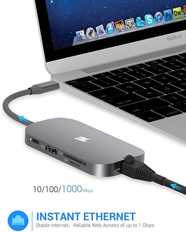 Hub USB C 9 Puertos USB C 4K SIN ESTRENAR