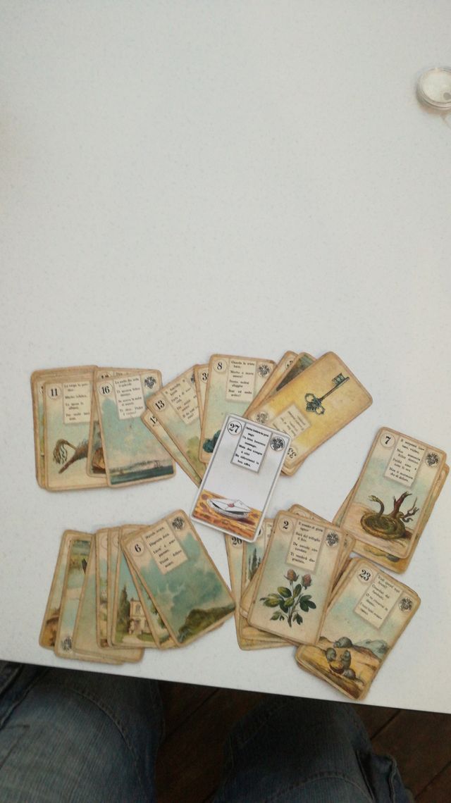 Antiguas cartas de para predecir el futuro