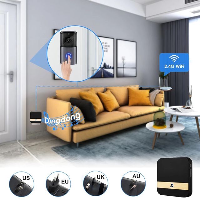 WIFI Doorbell Camera Smart Home Wireless