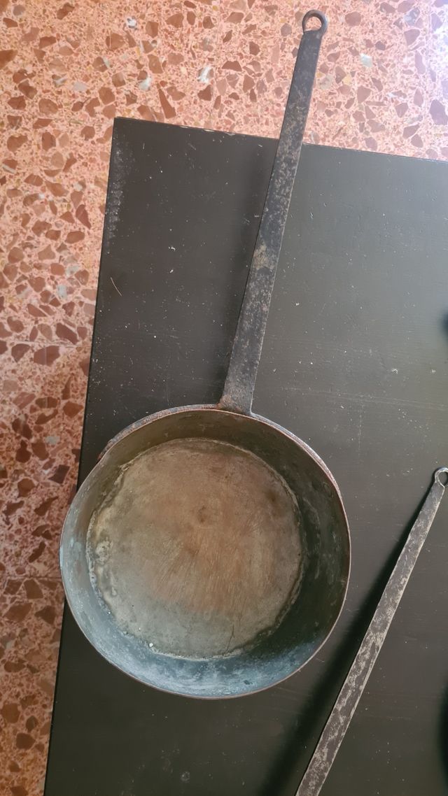 cacerola cobre antigua