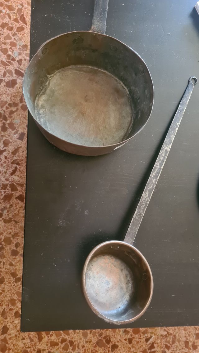 cacerola cobre antigua