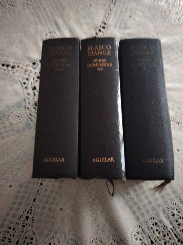 Obras completas de Blasco Ibáñez ,con dedicatoria.