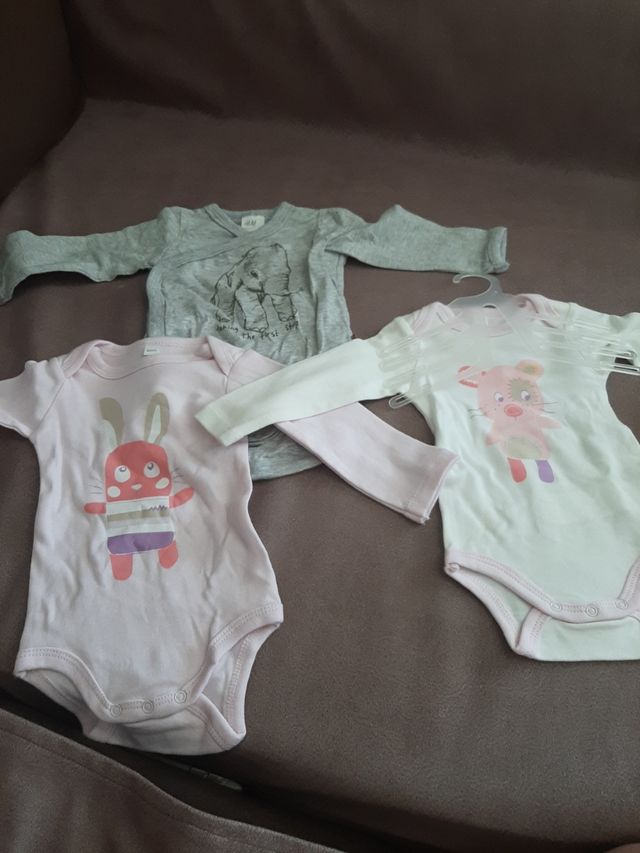 Lote 3 body nuevos,talla 62 cm.