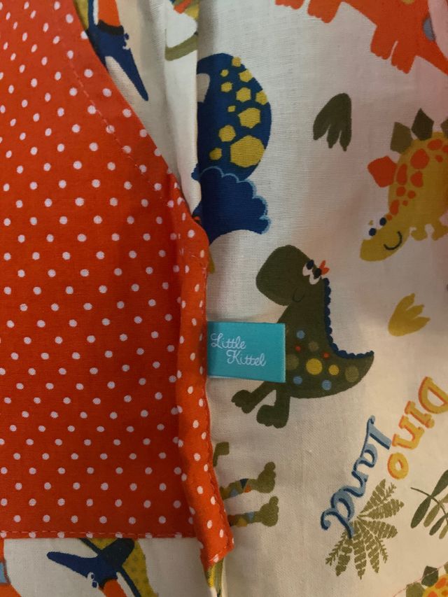 Bata escolar guarderia ecológica algodón orgánico