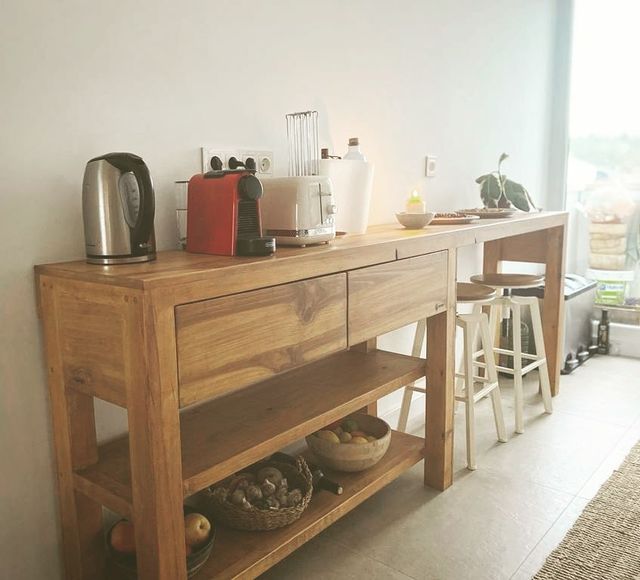 Islas y penínsulas cocina a medida madera natural