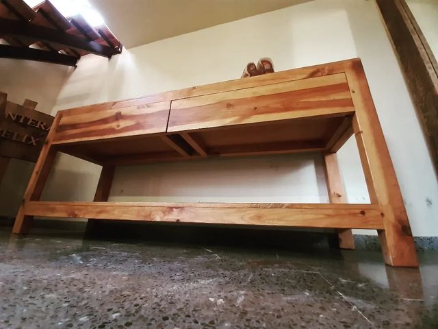 Consola Recibidor Estilo Colonial Madera Maciza