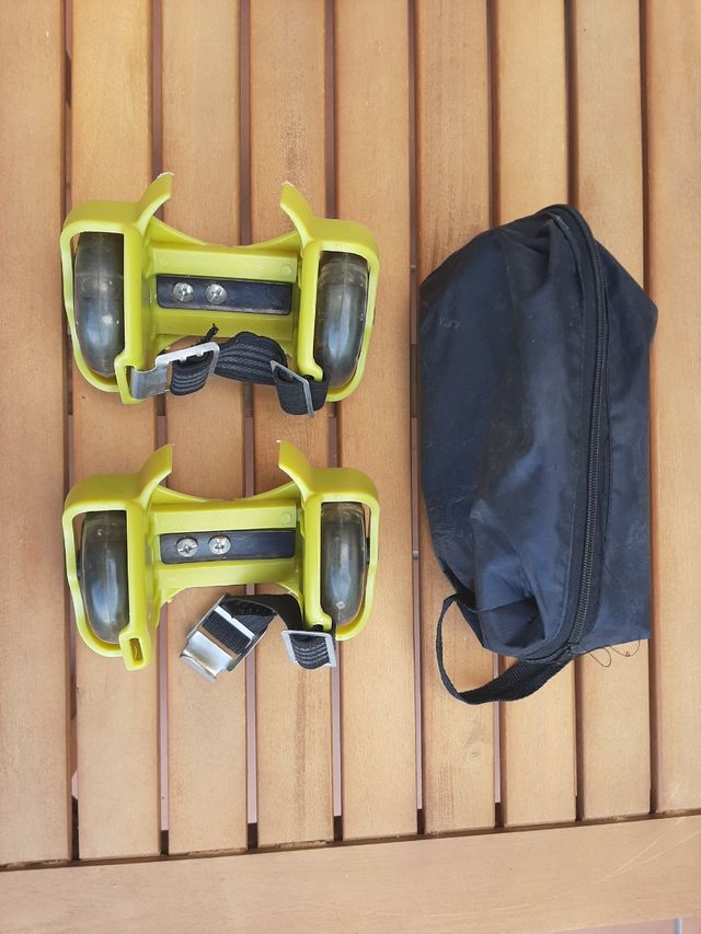 Soportes ruedas adaptables a bambas de 6 a 14 años