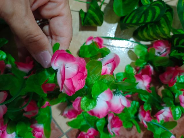 tiras flores decoracion