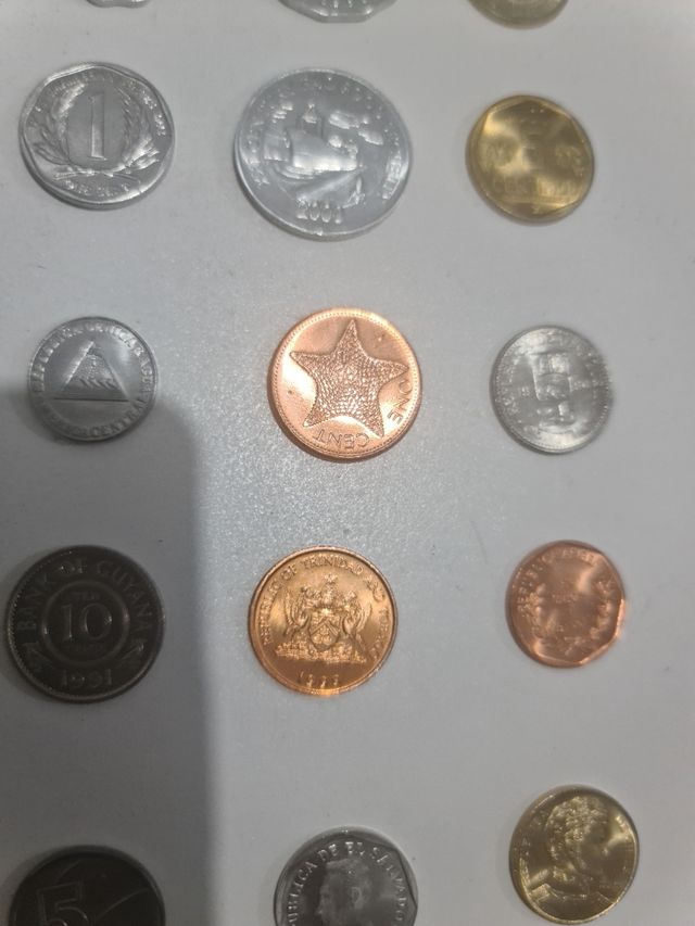 lote de monedas Centroamérica 1991/1994/2000