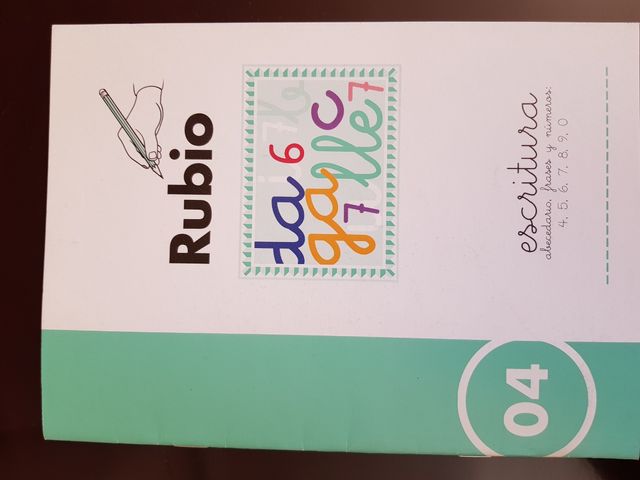 Cuaderno rubio de escritura 4