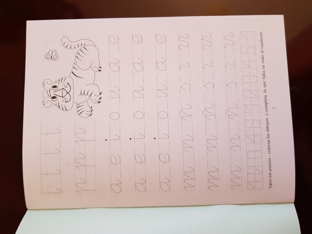 Cuaderno rubio de escritura 4