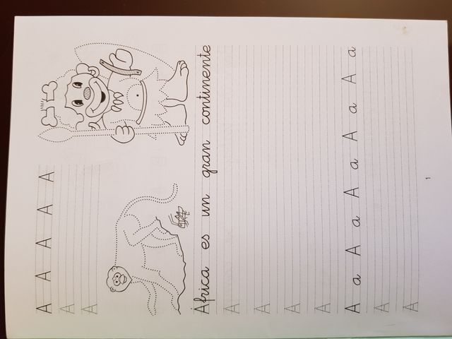 Cuaderno de escritura Rubio n5