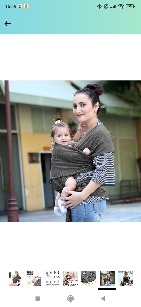 Porta bebé manta hasta 20 kilos