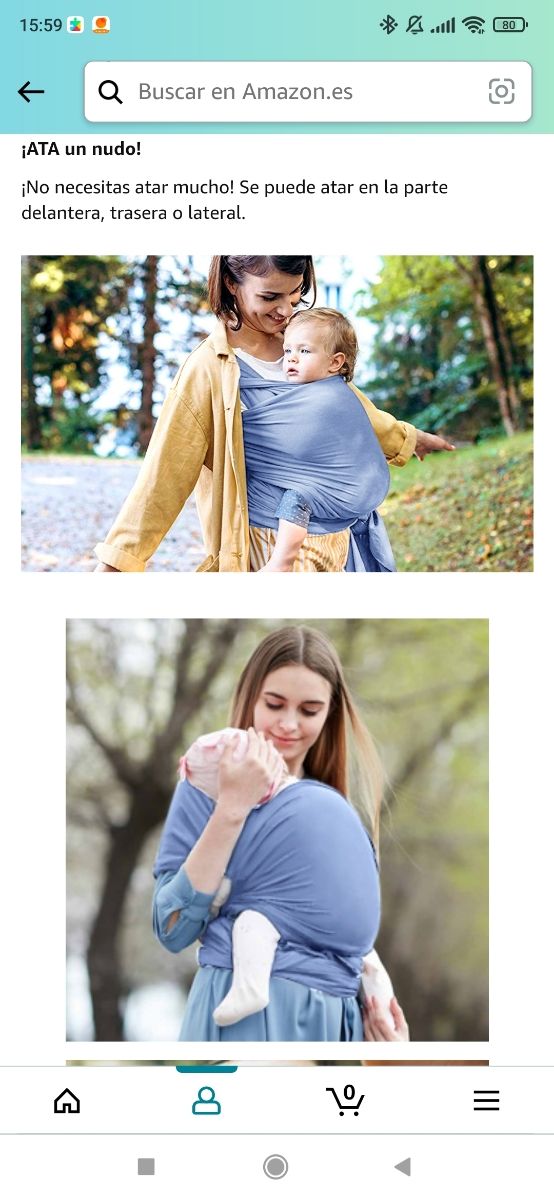 Porta bebé manta hasta 20 kilos