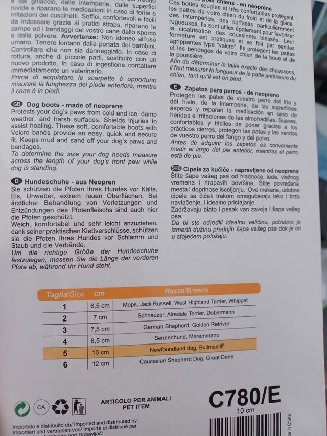 Botas para perro