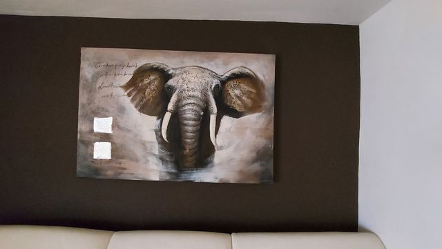 Lienzo elefante