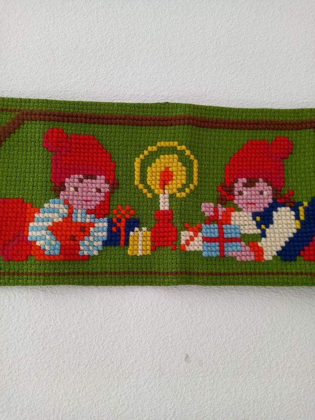 cuadro infantil punto de cruz