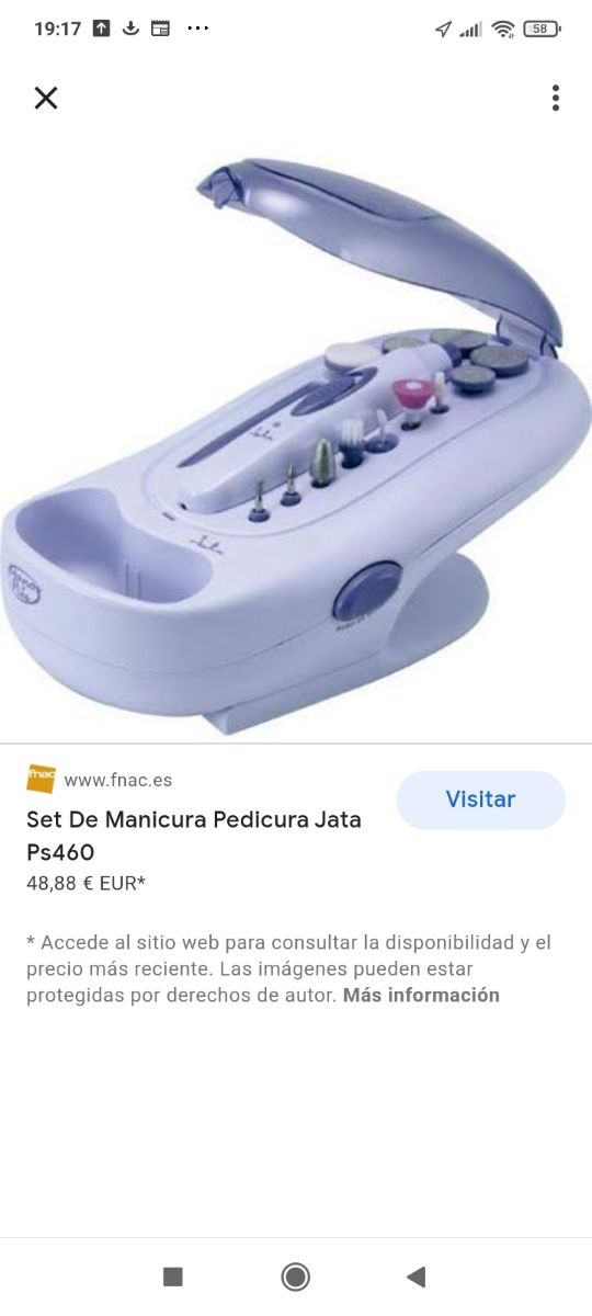 Set integral de manicura pedicura recargable