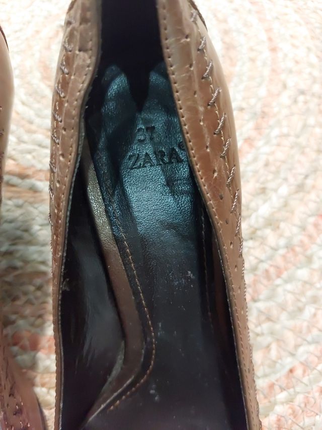 zapato salón marrón n 37