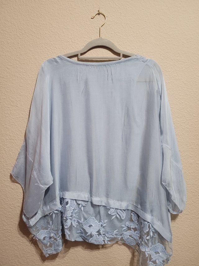 Blusa azul hielo POLITA