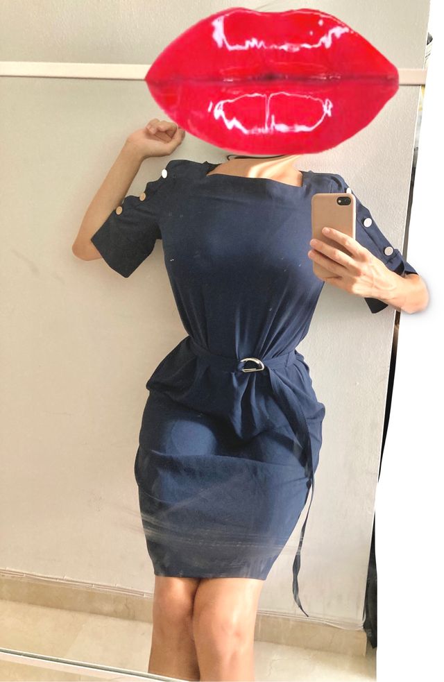Vestido azul navy nuevo