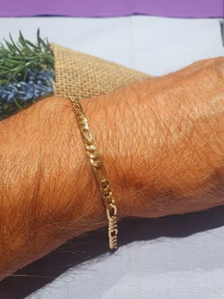 Pulsera Tipo Cartie 3x1 Oro de 18kl