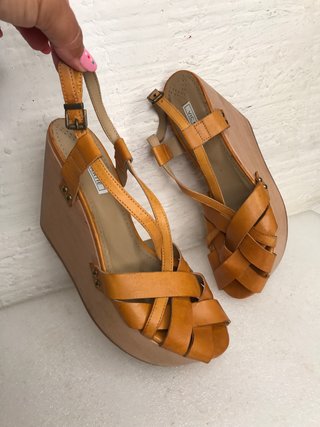 SANDALIAS VIC MATIE  PIEL CAMEL talla 38